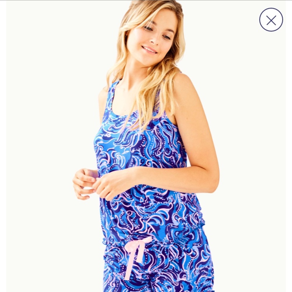 Lilly Pulitzer Ruffle PJ Tank